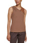 Petite Sleeveless Mix Media Top